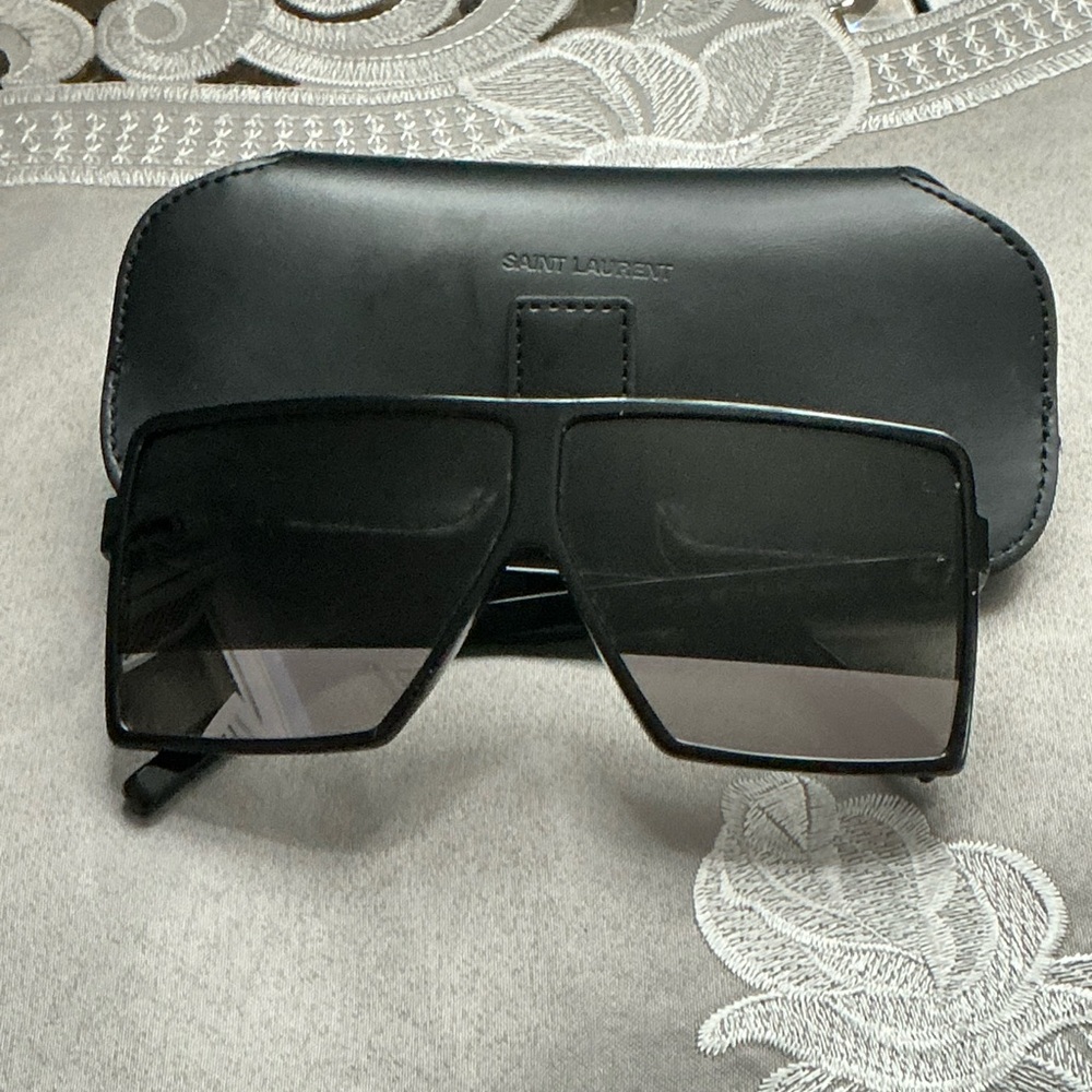 Saint Laurent SL 183 Betty Small Shield Sunglasses 63mm